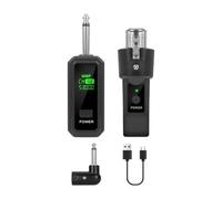 F Fityle Mic Transmitter Receiver Mic Adapter Universal Recover Vocal Cordless System for Cordless Guitar Amplifier Guitar, 1 for 1