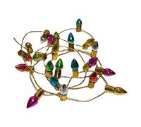 F Fityle Miniature dollhouse, Christmas decorative tiny bead chain, plastic colourful transparent light string, non-lighting accessory for holiday décor