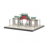 F Fityle Miniature Scene Display Temple Model Diorama Building Kit Architecture With Traditional Style And Craft Detailing Made Of PVC Suitable for collectors