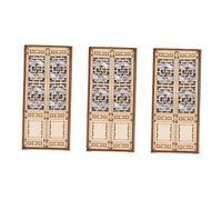 F Fityle Miniature Wood External Hollow Door Micro Landscape Pretend Playset Furniture Screen Building Model for Lawn Furniture Backyard Home Garden, A