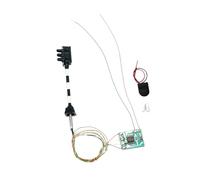 F Fityle Model Railroad Train Traffic Light HO Scale 1:100 3 Lights Train Crossing for Building Model Railway Easy Setup, Black White Pole