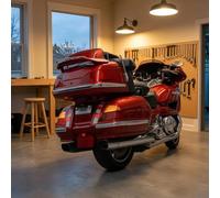 F Fityle Motorcycle Trunk Trim Chrome Rear Molding Storage Compartment Body Panel Cover Build Clip suitable for Goldwing GL1800 2001-2011 long distance travel, style to 1