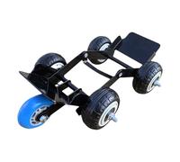 F Fityle Motorcycle Wheel Moving Cart Broken Tire Tool Steel Equipment Tires Skate Folding Tire Cart for Damage