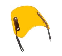 F Fityle Motorcycle Windshield with Mounting Bracket for 5-7 Inch Headlights, Yellow