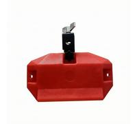 F Fityle Mountable Percussion Music Rattle With Silver Hardware For Drum Rack Systems Sharp For Musical Groups Sturdy And Suitable For Complex Rhythm Practice Full Drum Sets, Watermelon Red