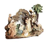 F Fityle Nativity Figurine Statue Statue Family Figurine Craft Ornaments Resin Christian Gifts Collectible Figure for Tabletop Office