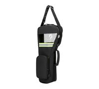 F Fityle O2 Tank Shoulder Bag with Pocket Adjustable Shoulder Strap Portable Cylinder Holder Carrier Pouch for Daily Outdoor Home, Black 47x19x10cm