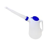 F Fityle Oil Measuring Container Oil Jug with Scale Leakproof Portable Sturdy Efficient Dispensing with Cap for Vehicle with Spout Pot, 4L