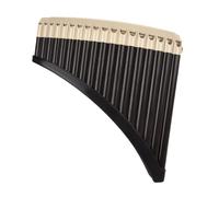 F Fityle Pan Pipe Instrument Key of Traditional Resin Folk Musical Instrument Pan Pipe for Beginners Instrument Builder Kids Adult, 18 Pipes brown