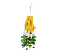 F Fityle Parrot Chewing Toy Cage Accessories Boredom Breaker Hanging Bird Toy for African Grey Parrots Lovebird Conures Parakeets