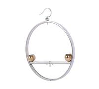 F Fityle Parrot Stand Tabletop Bird Stand with Hanging Hook Training Stand Bird Perch Play Stand Parrot Playstand for Finches Canaries, Golden Bowl