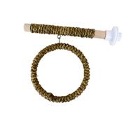 F Fityle Parrot Swing Stand, Chewing Toy Cage Bird Playing Playstand, Standing Rod Wooden Perch for Cockatoos Chicken Lovebird Macaws, Brown