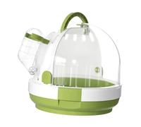 F Fityle Parrot Travel Cage Bird Cage,Breathable,Portable,Hamster Carrier Cage,Small Animal Carry Case for Lovebirds Hedgehog Travel, green