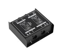 F Fityle Passive Direct Case, Di Box Guitar Bass High Impedance Audio Box for Live Performances Professionals, Musicians, Double