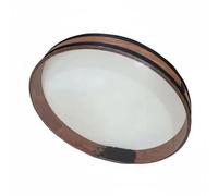F Fityle Percussion Drum Bead Rain Drum Round Frame Rhythm Instrument Wave Birch Veneer Shell Metal Beads Suitable for acoustic, 22 Inch Beechwood With Silver Black Beads