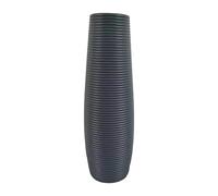 F Fityle Plastic Tall Floor Vase Home Decor Stylish Gift Minimalist Flower Vase Decorative for Hallway Wedding Living Room Office Farmhouse (Gray B-7.5 * 8.5 * 33cm)