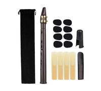 F Fityle Pocket Saxophone Kits Portable Saxophone Practice Tool with Mouthpiece Reeds Woodwind Instrument for Adult Beginner Amateurs, Coffee