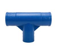 F Fityle Pool Connector Fitting Replacement T Connector Three Frame Connector Tube Adapter Construction Weather Resistant Suitable for Pool Frame Stability Home, Blue, 4.5X2.2m Pool Applicable