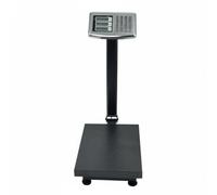 F Fityle Portable Digital Scale Commercial Folding Weighing Scale Electronic Scale Retail Market Warehouse With Easy Storage And Led Screen Suitable for retail, English 150kg Steel Button LCD 30X40cm