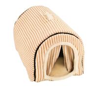F Fityle Portable Reusable Cat Cave Bed, Dog Kennel, Pet Tent, Use Nest for Stray Cats, Patios, And Kittens, Indoor And Outdoor Use, Coffee S