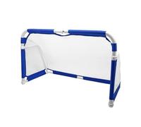 F Fityle Portable Soccer Goal Aluminum Alloy Frame Folding Soccer Cage Portable Practice Net Rust Resistant Design With For Travel Suitable for backyard, Blue 5x3ft