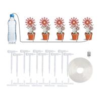 F Fityle Potted Irrigator System Automatic Water Dispenser Adjustable Drip Watering Kit for Plants Consistent Maintenance Suitable for Indoor Gardens Home Decoration, 10m hose with 10 adjustable dr