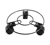 F Fityle Potted Rolling Plant Stand Holder with 3 Casters Versatile Universal 360 Degree Rotating Wheels Metal Iron for Plant Lover, 20cm
