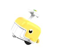F Fityle Press and Go Car Toy Vehicle Toy Promote Imagination Cartoon Press Early Education for Children Birthday Gift, Yellow