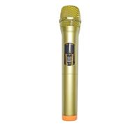 F Fityle Prop Activity Show Recording Model Pretend Play Decorative Pretend Singing for Journalist Costume Kids Girls Boys, Gold Orange