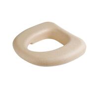 F Fityle Raised Toilet Seat Cushion Commode Booster Foam Reusable for Elderly Soft Waterproof Universal Padded Toilet Seat Riser, Khaki