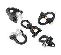 F Fityle Rc Car Crawler Trailer Tow Shackle Accessory for SCX10 D90, Black