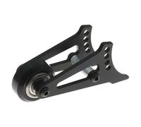 F Fityle RC Car Head up Wheel Replacement Aluminum Alloy for CW01 Pumpkin Model, Black, Single Wheel