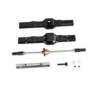 F Fityle RC Rear Bridge Assembly Metal Accessory, DIY Modification Spare Parts Rear Axle Differential Kit for 1/16 C24 C34 C14, black