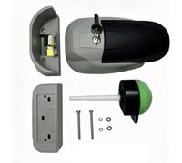 F Fityle Recessed Door Lock Handle Unit With Nylon Lock Housing And Black Mounting Plate For Cold Storage Room Industrial Freezer Sturdy Access Control, For 5cm 10cm