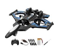 F Fityle Remote Control Airplane RC Plane for Kids Easy to Control Anti Falling 4 Channel Avoid Obstacles Fighter Model Boys Gifts, Blue 1RC