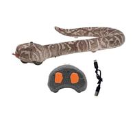 F Fityle Remote Control Snake Scary Trick Toy Rechargeable Party Favor for Boys Fast Moving Smart Sensing Realistic Electronic Reptile