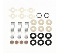 F Fityle Repair Component Set With Metal Coil Felt Washers Black Rubber Rings Mechanism Parts Brown Round Pads For Maintaining Clear Notes And