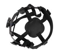 F Fityle Replacement Helmet Hanger, Breathable Inner Lining Repair, Easy Installation, Sweatband, Adjustable, for Outdoor Workers, Black 4 Point Knob