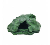 F Fityle Reptile Habitat Shelter Cave Hide Rock Shelter Terrarium Décor Basking Den Natural Stone Appearance For Privacy And Retreat suits or aquatic themes, Green, Reptile Hideout