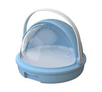 F Fityle Reptile Terrarium Breeding Tank Terrarium Cage Easy to Clean Transparent Ventilated Multipurpose Display Box Invertebrate Habitat, Blue