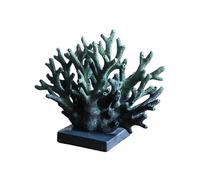 F Fityle Resin Coral Statue Realistic Modern Resin Sculpture Coral Decor Nautical Decoration for Shelf Bedroom Hotel Home Bathroom, Purple 18cmx15cm