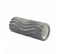 F Fityle Roller Massage Roller Exercise Roller with Firm EVA and Textured Surface for Back Leg and Core Relief and Warm Up Suitable for Home Workout Gym Training Stretching Post Exercise, Gray