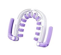 F Fityle Roller Massager Muscle Relaxation Roller Stick Gift Multipurpose Fitness Ring Leg Massager Handheld for Thigh Wrist Hand, Purple
