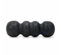 F Fityle Roller Muscle Massage Roller Textured Foam Roller Exercise Equipment Stretching Roller Targeted Pressure Recovery Suitable for Office, Black Blue, Standard Hardness 55°
