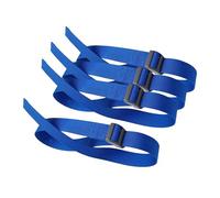F Fityle Rowing Machine Foot Straps Adjustable Reusable Multipurpose Universal Belts Fitness Equipment Accessories Nylon Pedal Straps, Blue 4pcs