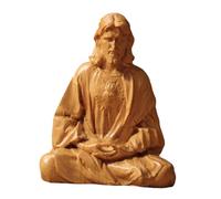 F Fityle Sacred Heart of Jesus Statue Catholic Figurine Jesus Christs Figure Religious Sculpture for Cabinet Housewarming Desk Hallway, 10 cm