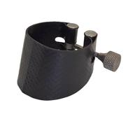 F Fityle Saxophone Ligature Fastener PU Leather Practical Easy Installation Reusable Sturdy Compact Adjustable for Clarinet Saxophones