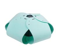 F Fityle Semi Enclosed Cat Tunnel Interactive Toy Multipurpose Lightweight Spacious Donut Tunnel Cat Tent for Cats Puppy Bunny Playing, light blue