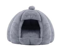 F Fityle Semi Enclosed Pet Cat Nest Cat Tent House Soft Shelter Hideout Cat Bed Cave House Pet Bed for Cats Hamster Dog Small Animals, Grey