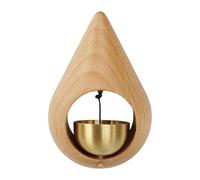 F Fityle Shopkeepers Door Opening,Door Chime Ornament Decorative with Brass Bell Wood Door Entrance Fridge